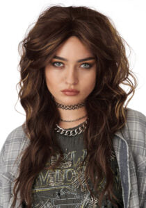 90's Grunge Rocker Brown Wig