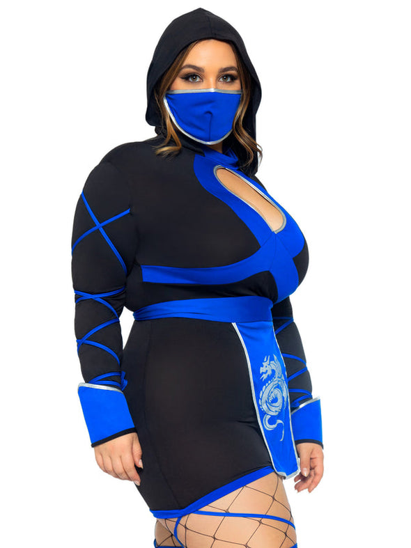 Plus Dragon Ninja Costume - Blue