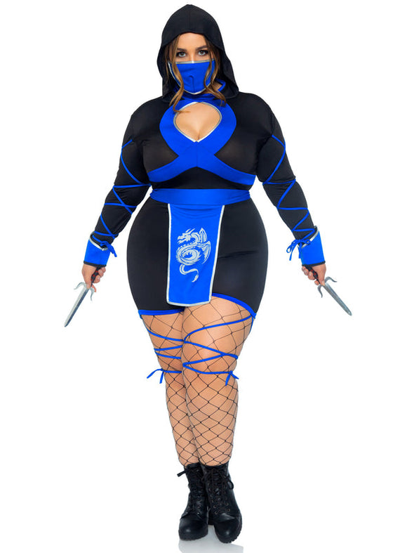 Plus Dragon Ninja Costume - Blue