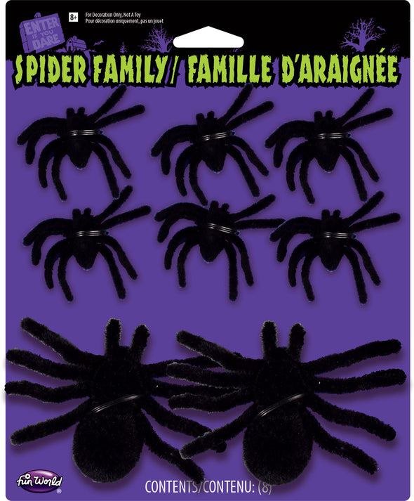 Fuzzy Spider Family Assortment