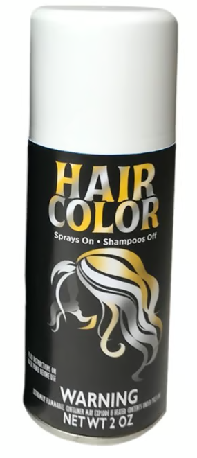 White Hair Spray