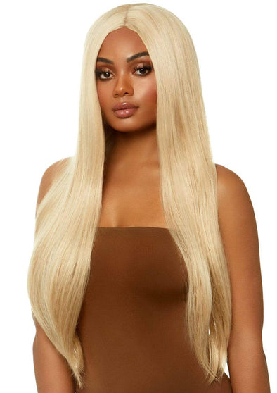 33" Long Straight Blonde Wig