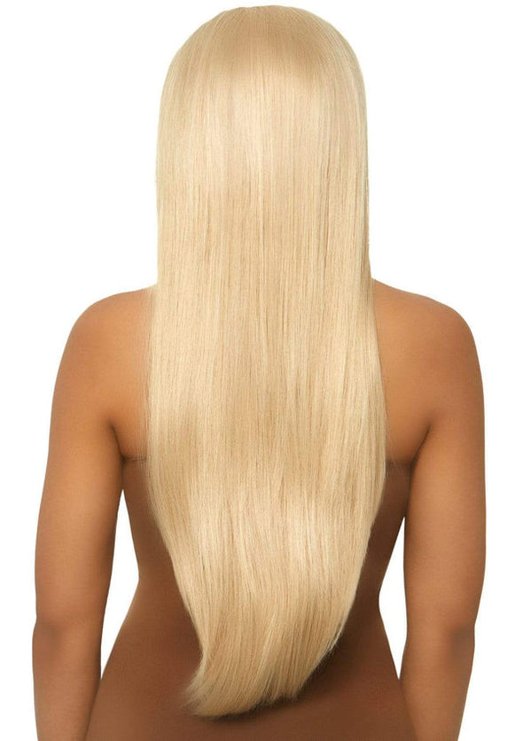 33" Long Straight Blonde Wig