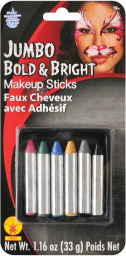 Jumbo Makeup Sticks Bold & Bright