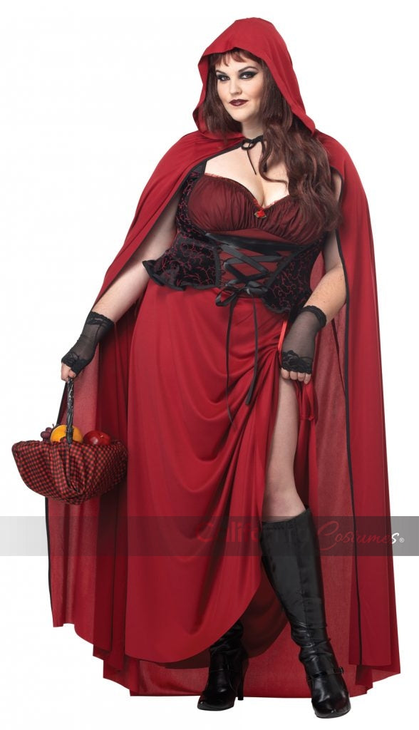 Dark Red Riding Hood Plus Size