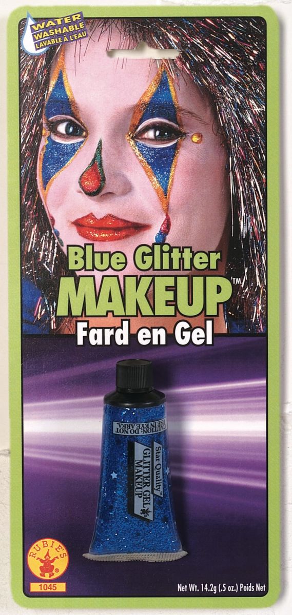 Blue Glitter Makeup
