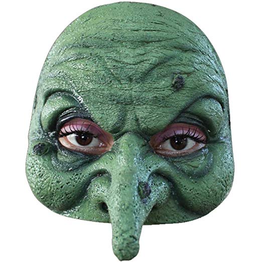 Ghoulish Productions Green Witch Half Mask