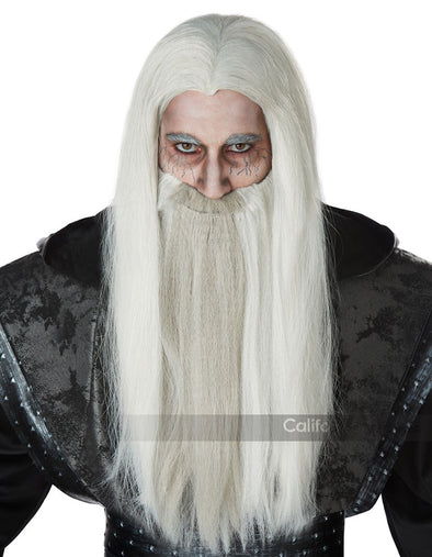Dark Wizard Wig & Beard