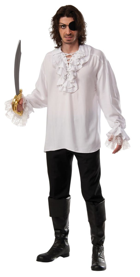 Pirate Shirt Adult Costume - White