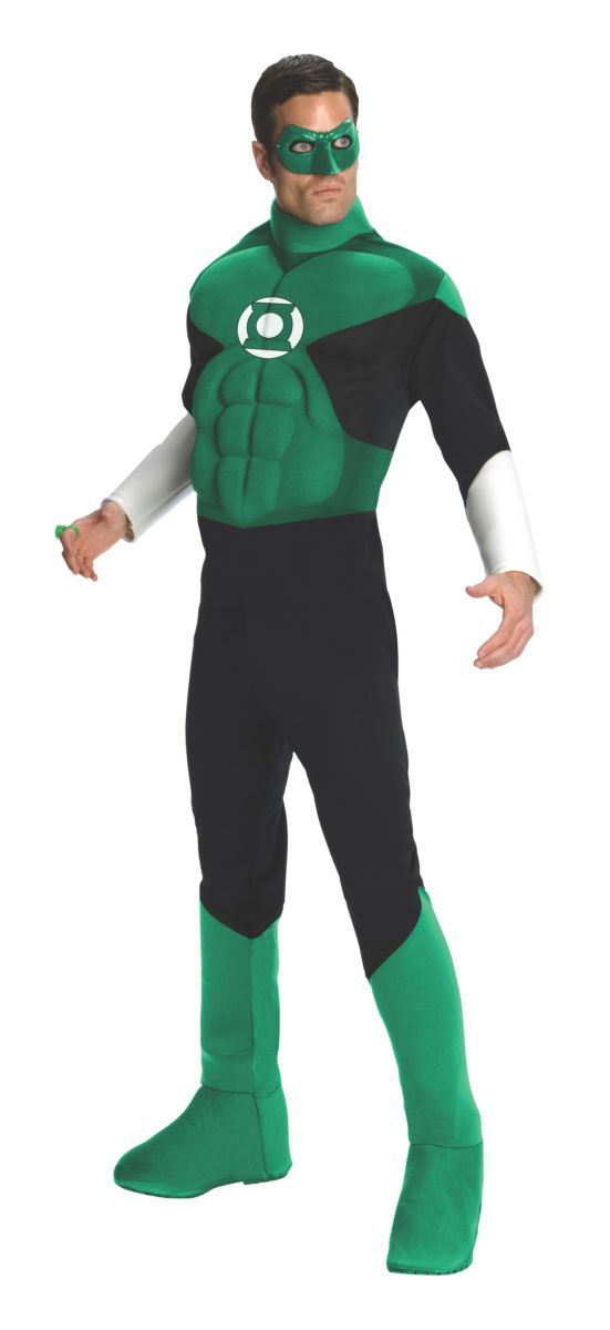Green Lantern Deluxe Muscle Chest Adult Costume