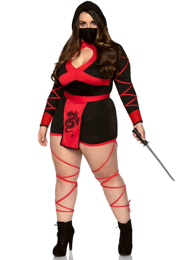 Plus Dragon Ninja Costume - Red