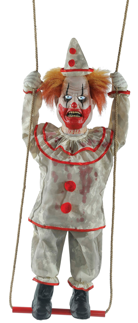Swinging Happy Clown Doll Animated